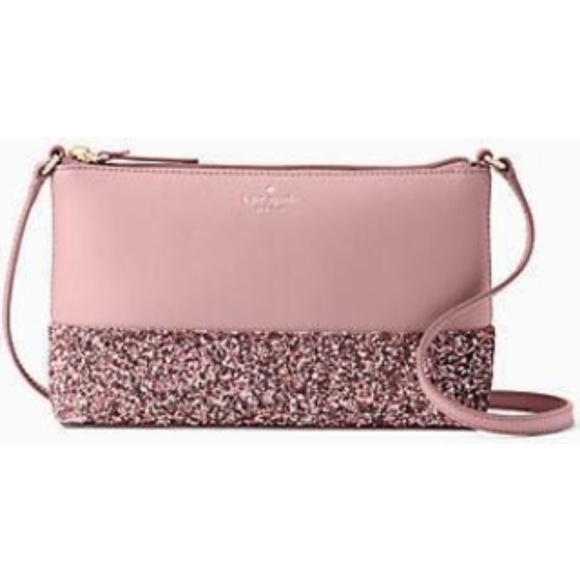 kate spade Handbags - ♠️Kate Spade Ramey Greta Court Dusty Peony Glitter